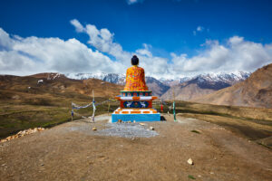 Buddha in Langza village. Spiti Valley, Himachal Pradesh, India