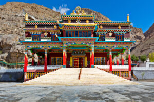 Buddhist monastery in Kaza. Spiti Valley, Himachal Pradesh, India