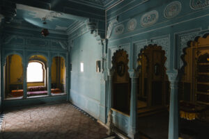 Interior of Zenana Mahal at City Palace in Udaipur Rajasthan