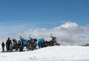 TANGLANG LA PASS, LADAKH , INDIA JULY 20, 2015: Tourists relaxing on the summit of the Tanglang La pass is the second highest motorable road in the world at 5400m